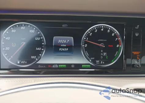 2017 Mercedes-Benz S 550E Plug-In Hybrid z USA, uszkodzony, nr VIN WDDUG6DBXHA315136